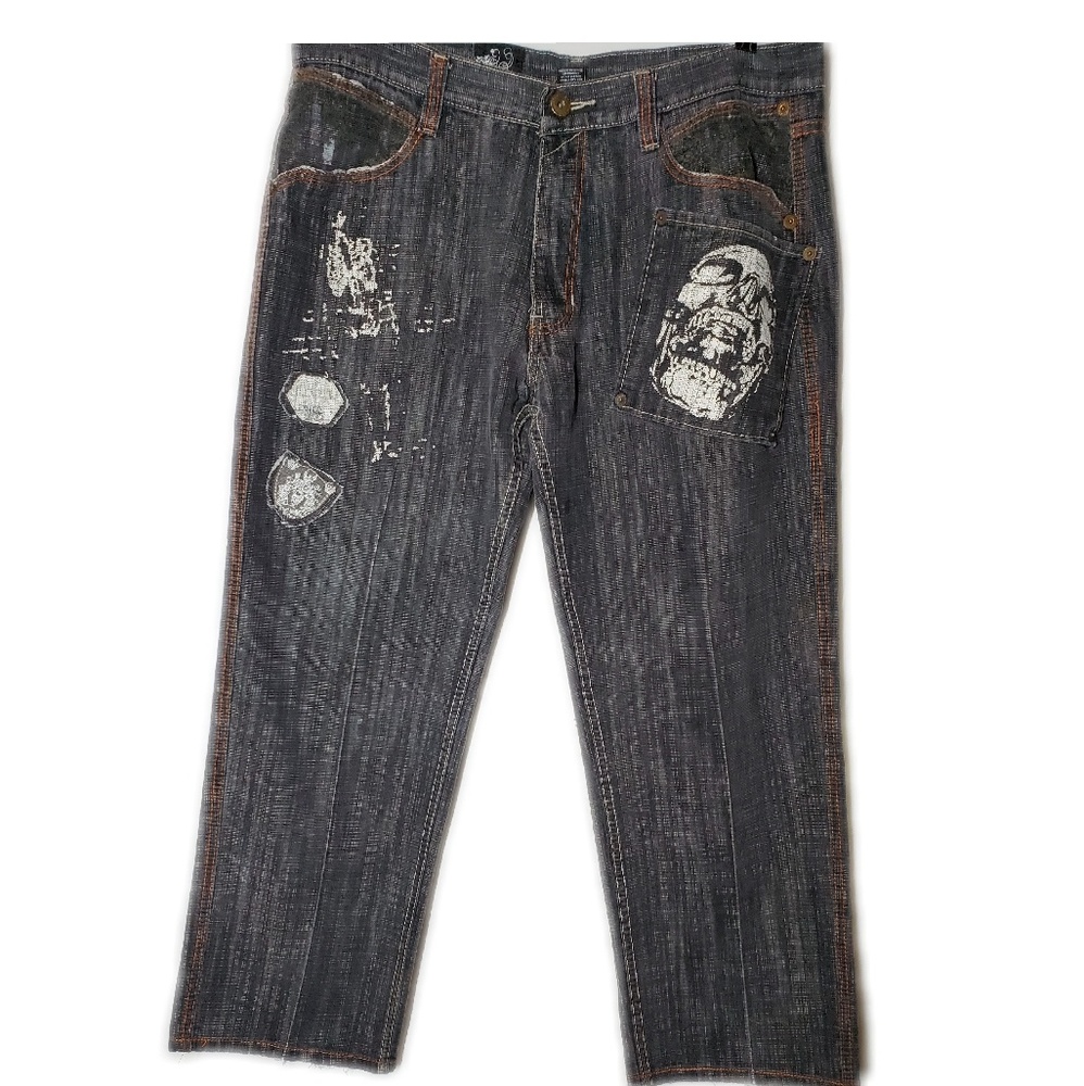 Delf Painted Denim Men's Street wear Size 38x32